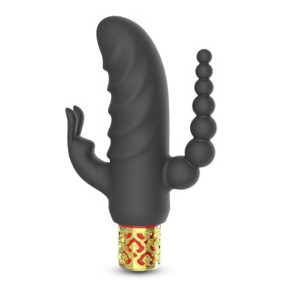 Mini wibrator Crushious Romanov z silikonową nakładką 13 cm Crushious