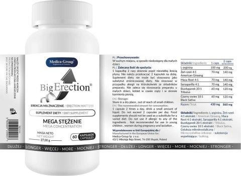 Supl.diety-Big Erection - kapsułki 60 szt Medica-Group Sp. z o.o.