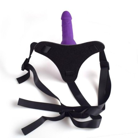 Cintura regolabile strap-on Purple con fallo realistico MSX Distribution S.r.l.
