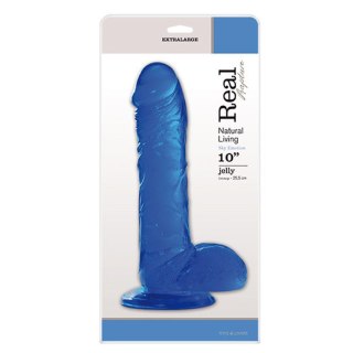 Dildo-FALLO JELLY REAL RAPTURE BLUE 10" MSX Distribution S.r.l.