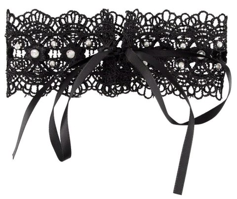 Embroidered Choker+Rhinestones ORION