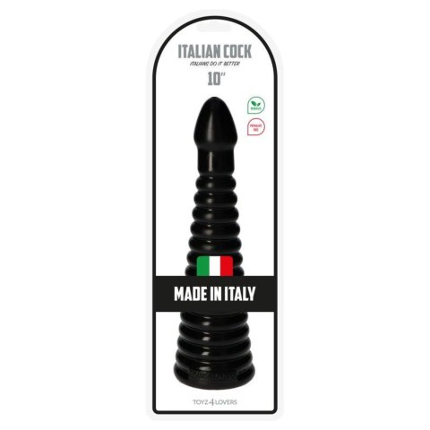 Plug-Italian Cock 10""Black MSX Distribution S.r.l.