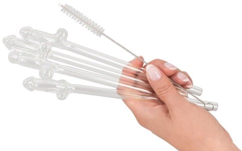Glass Drinking Straw Willy x 4 ORION