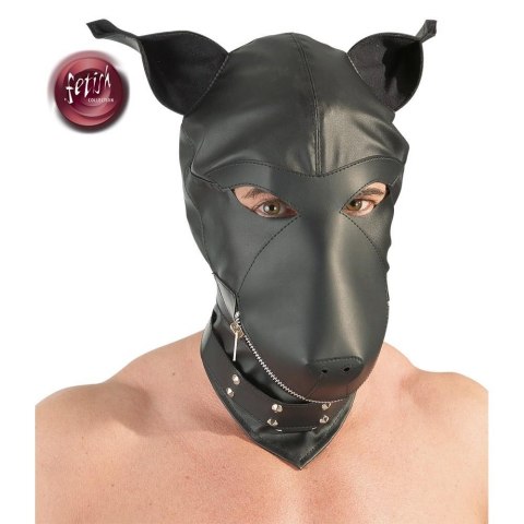 Imitation leather dog mask ORION