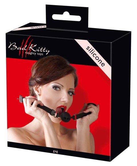 Knebel silikonowy Bad Kitty czarny 3 5 cm Bad Kitty