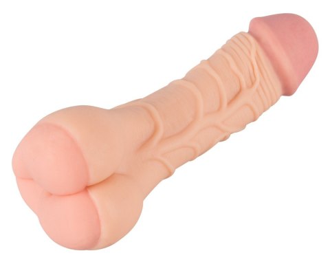 Masturbator Nature Skin 2w1 przedłużka penisa TPE 21 cm Nature Skin
