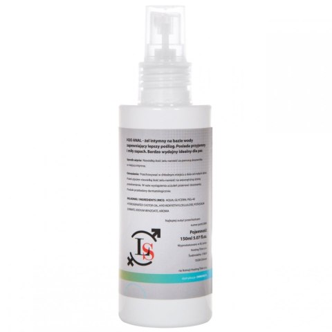H2O ANAL GEL 150ml WYRÓŻNIONY ŻEL ANALNY LoveStim