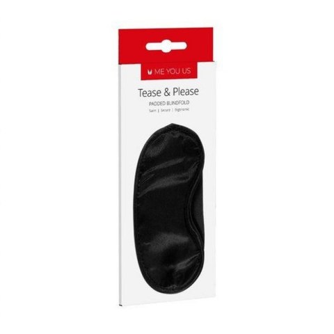 Maska- Me You Us Tease And Please Padded Blindfold Black Boss of toys