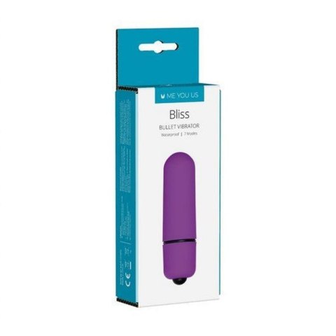 Wibrator- Me You Us Bliss 7 Mode Mini Bullet Vibrator Purple Boss of toys