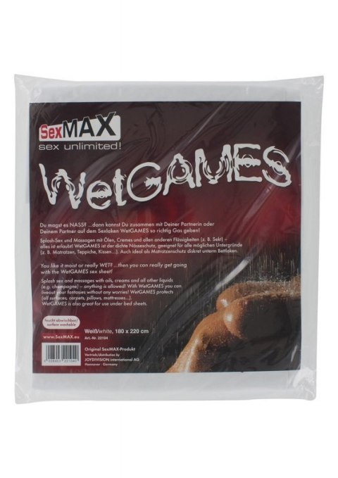 BDSM-SexMAX WetGAMES Sex sheet, 180 x 220 cm, white Boss of toys