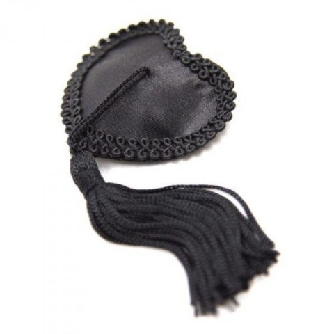 Bielizna-Heart Nipples Tassels BLACK Boss of toys
