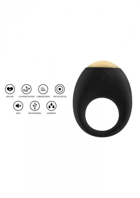 Eclipse Vibrating Cock Ring Black Boss of toys