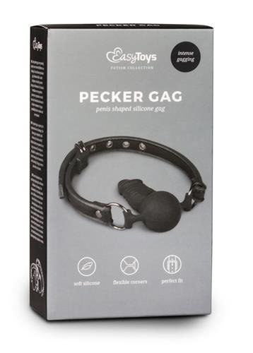 Knebel-Ball Gag With Silicone Dong Boss of toys