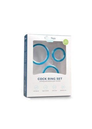 Pierścień-Cock Ring Set Blue Boss of toys