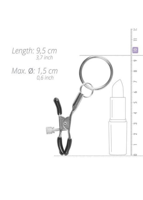 Stymulator-Metal Nipple Clamps With Ring Boss of toys