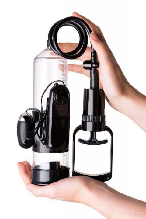A-TOYS, Penis Pump Coal, with vibro, PVC, Transparent, 22,8 cm Boss of toys