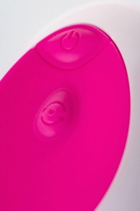 A-TOYS, Vibrating egg with remote control, silicone, pink and white, 12 cm Boss of toys