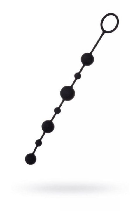 Anal beads Toyfa A-toys Coron, with balls, silicone, black, 35,9 cm Boss of toys