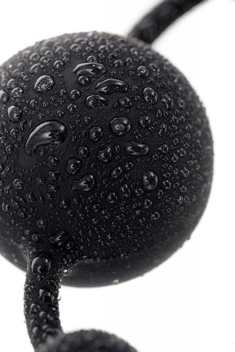 Anal beads Toyfa A-toys Coron, with balls, silicone, black, 35,9 cm Boss of toys