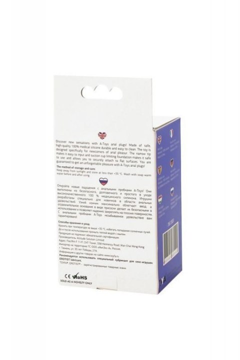A-TOYS, Anal Plug, Silicone, Purple, 10.2 cm Boss of toys