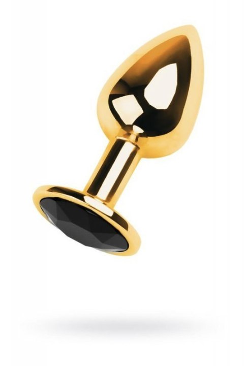 Golden anal plug TOYFA Metal,with a tourmaline colored gem Boss of toys